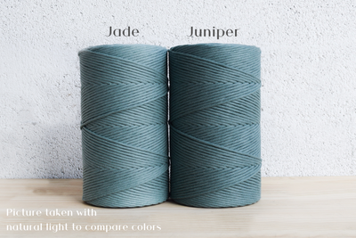 SOFT COTTON CORD ZERO WASTE 4 MM - 1 SINGLE STRAND - JUNIPER COLOR