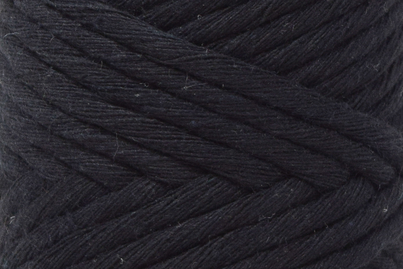 BASIC COTTON CORD ZERO WASTE 3 MM - 1 SINGLE STRAND -  BLACK COLOR