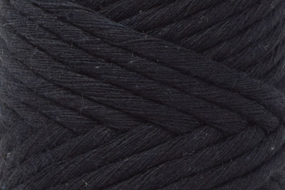 BASIC COTTON CORD ZERO WASTE 3 MM - 1 SINGLE STRAND -  BLACK COLOR