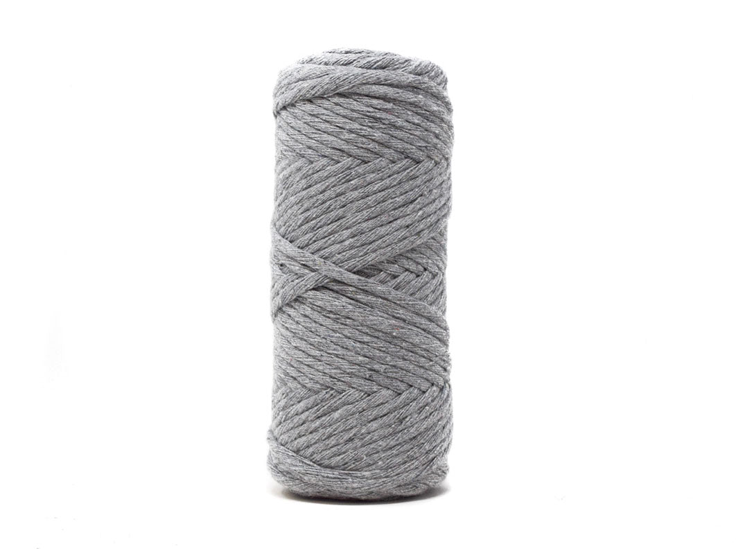 BASIC COTTON CORD ZERO WASTE 3 MM - 1 SINGLE STRAND - GRAY COLOR