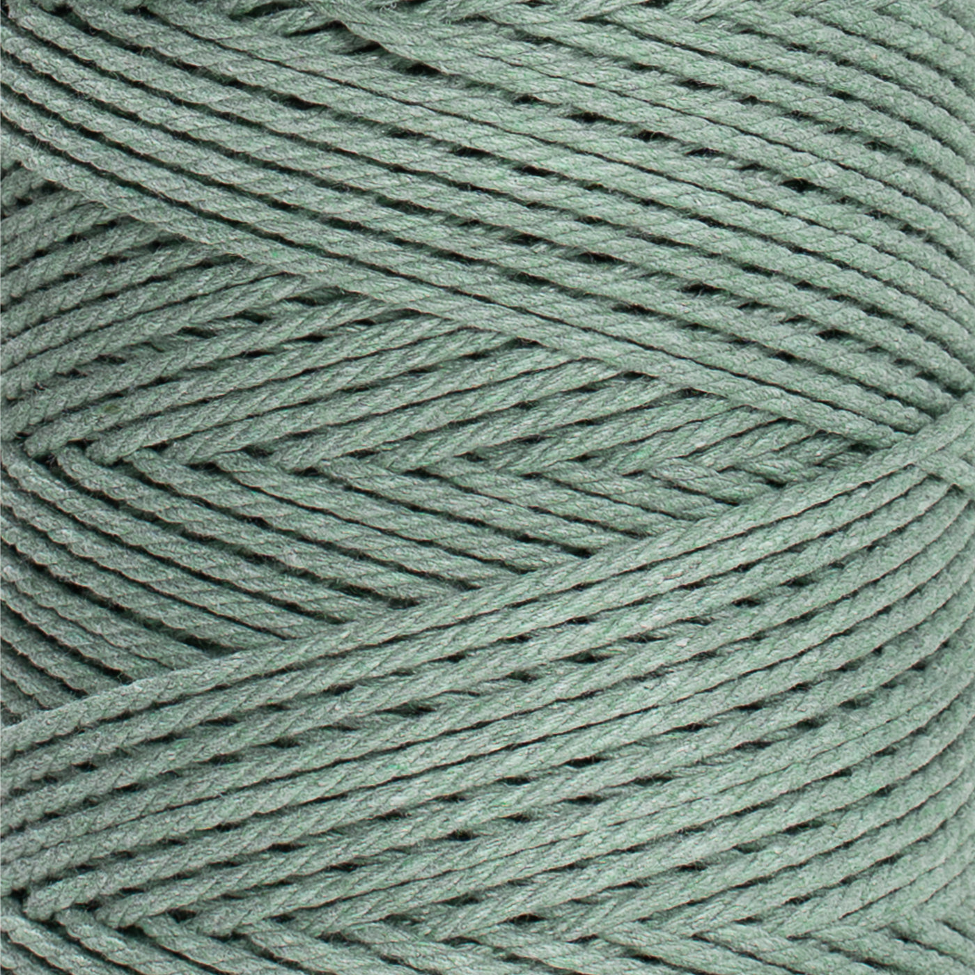 COTTON ROPE ZERO WASTE 2 MM - 3 PLY - AGAVE COLOR