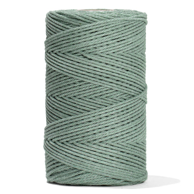 COTTON ROPE ZERO WASTE 2 MM - 3 PLY - AGAVE COLOR