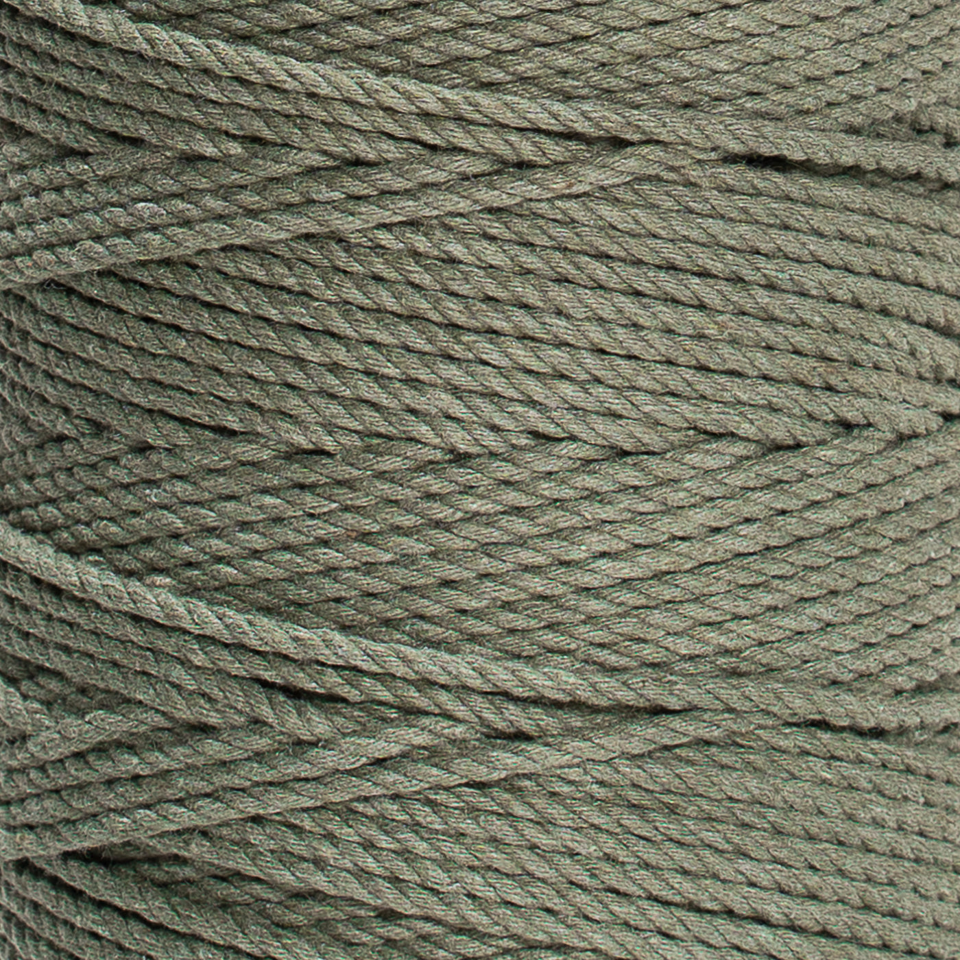 COTTON ROPE ZERO WASTE 2 MM - 3 PLY - BAY LEAF COLOR