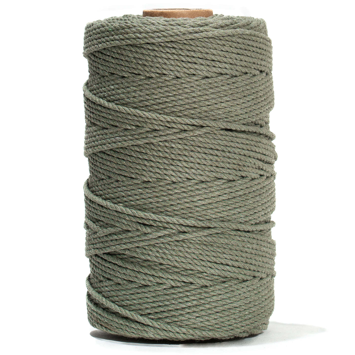 COTTON ROPE ZERO WASTE 2 MM - 3 PLY - BAY LEAF COLOR