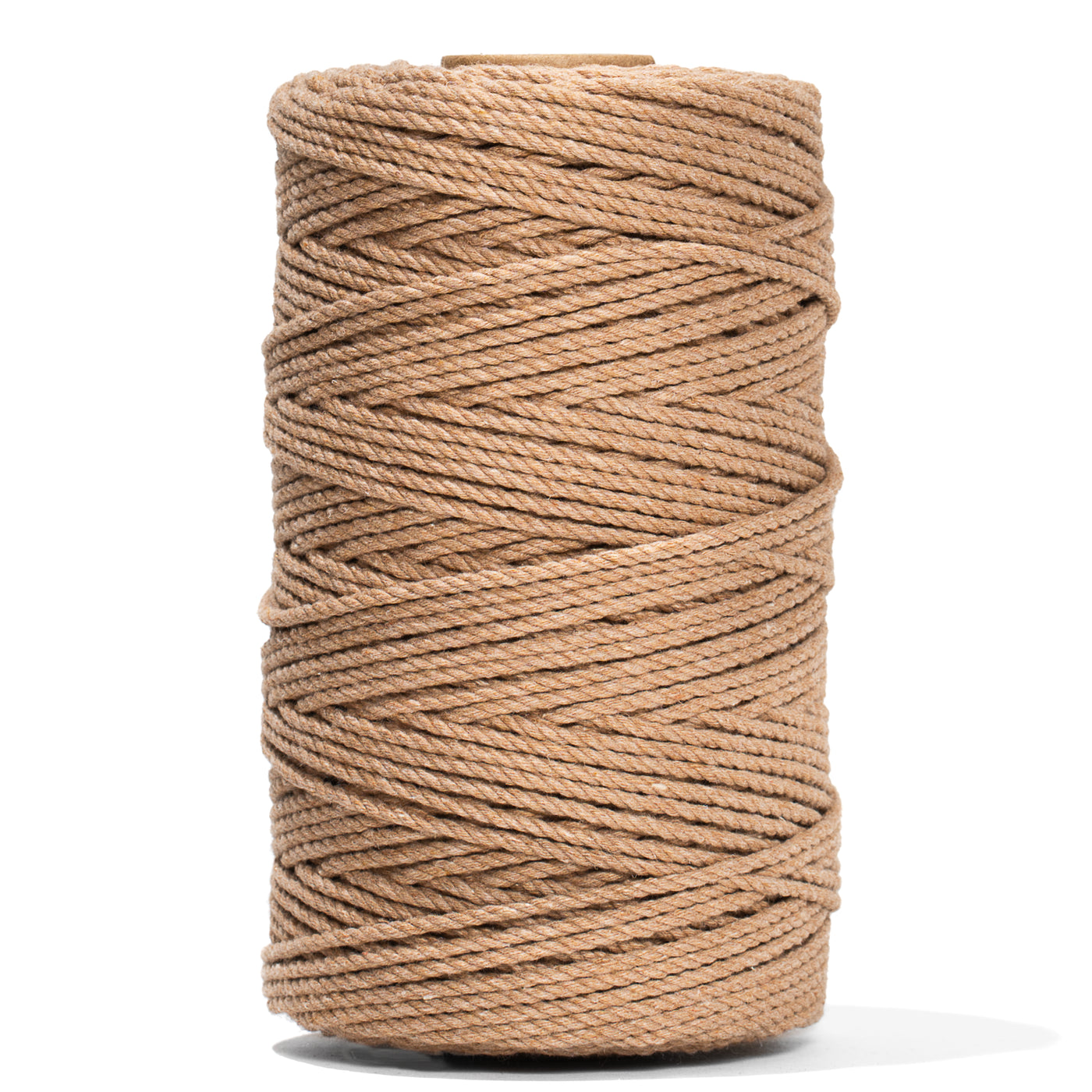 COTTON ROPE ZERO WASTE 2 MM - 3 PLY - COCOA COLOR