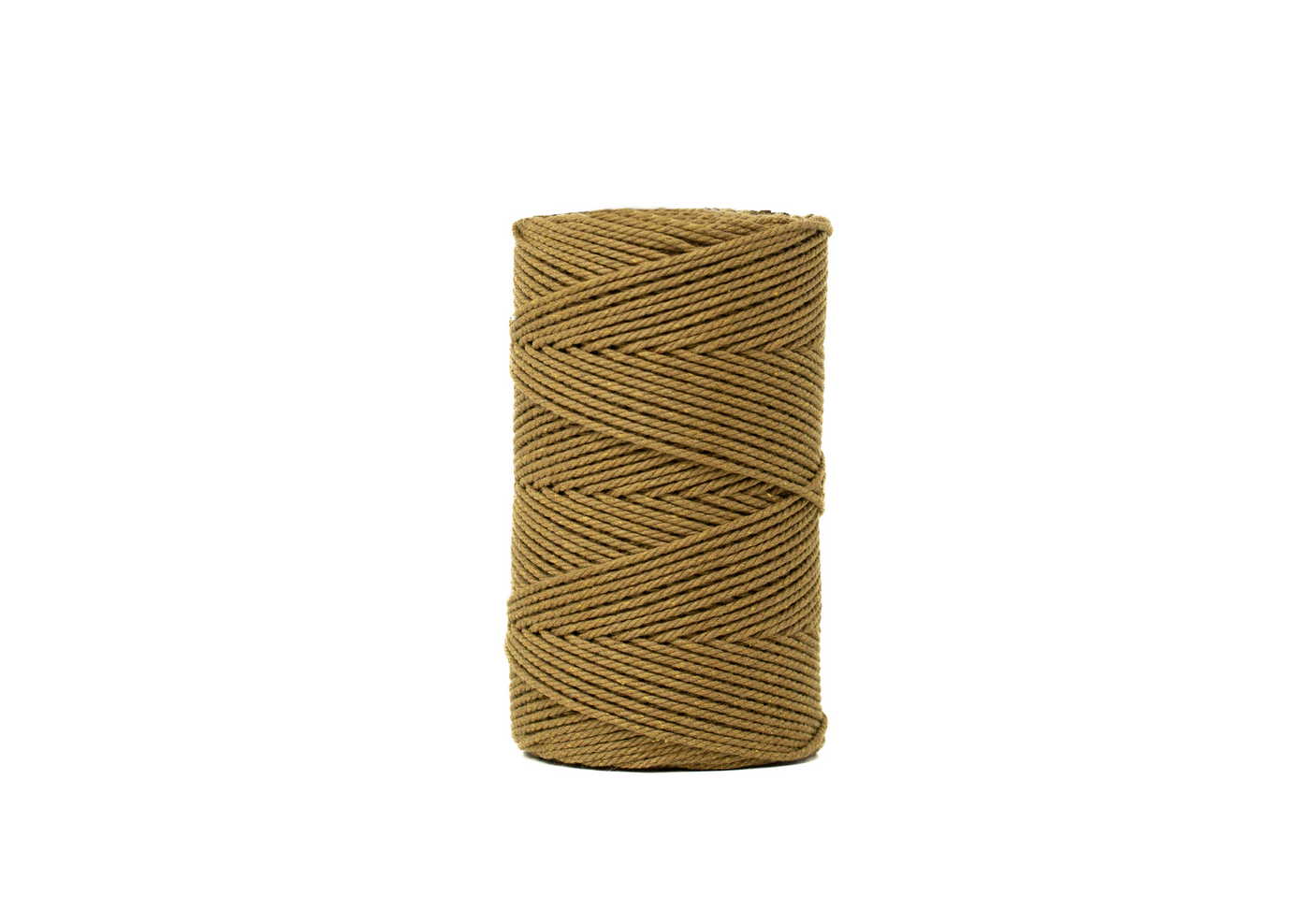 COTTON ROPE ZERO WASTE 2 MM - 3 PLY - CURRY COLOR