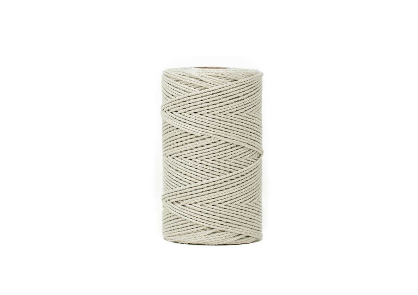 COTTON ROPE ZERO WASTE 2 MM - 3 PLY - DOVE COLOR