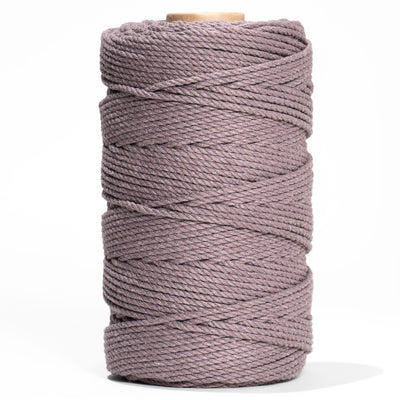 COTTON ROPE ZERO WASTE 2 MM - 3 PLY - DUSTY LAVENDER COLOR