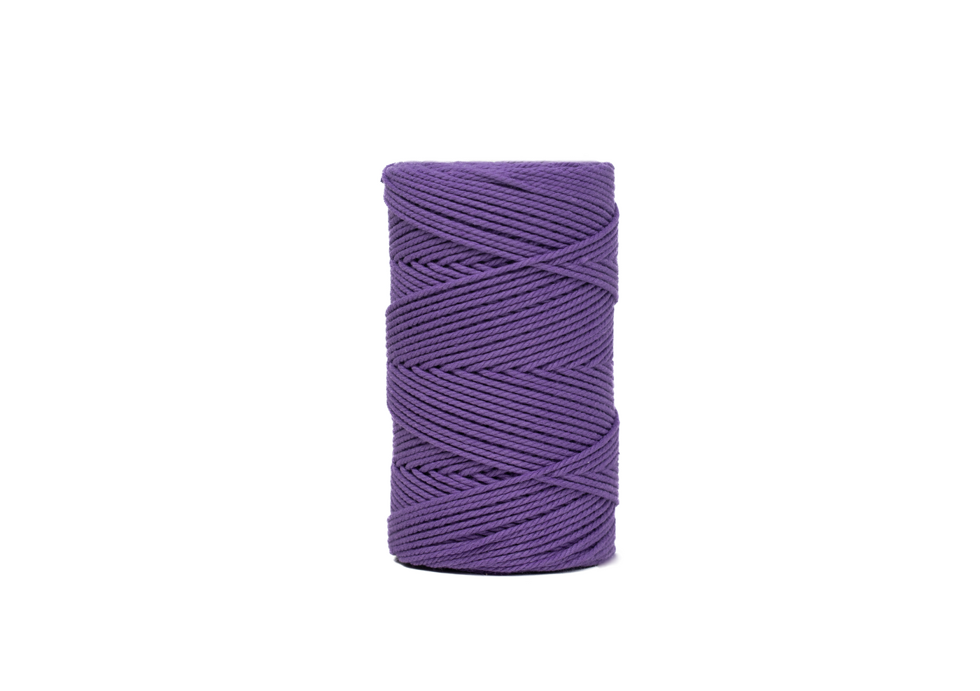 COTTON ROPE ZERO WASTE 2 MM - 3 PLY - VIOLET COLOR