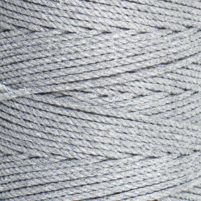 COTTON ROPE ZERO WASTE 2 MM - 3 PLY - HEATHER GRAY COLOR