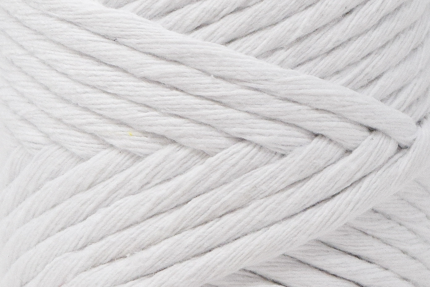 BASIC COTTON CORD ZERO WASTE 3 MM - 1 SINGLE STRAND - WHITE COLOR