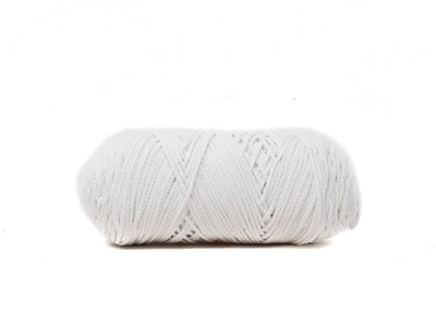 BRAIDED CORD 2 MM ZERO WASTE -  WHITE COLOR