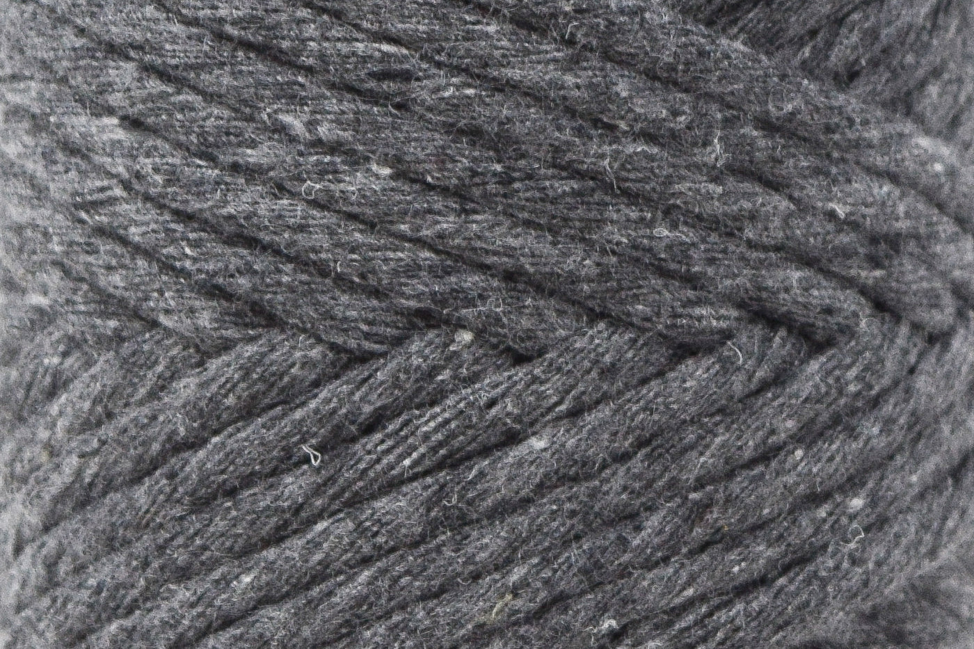 BASIC COTTON CORD ZERO WASTE 3 MM - 1 SINGLE STRAND -  CHARCOAL COLOR