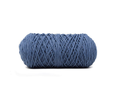 BRAIDED CORD 2 MM ZERO WASTE -  BLUE JEANS COLOR
