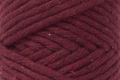 BASIC COTTON CORD ZERO WASTE 3 MM - 1 SINGLE STRAND -BURGUNDY COLOR