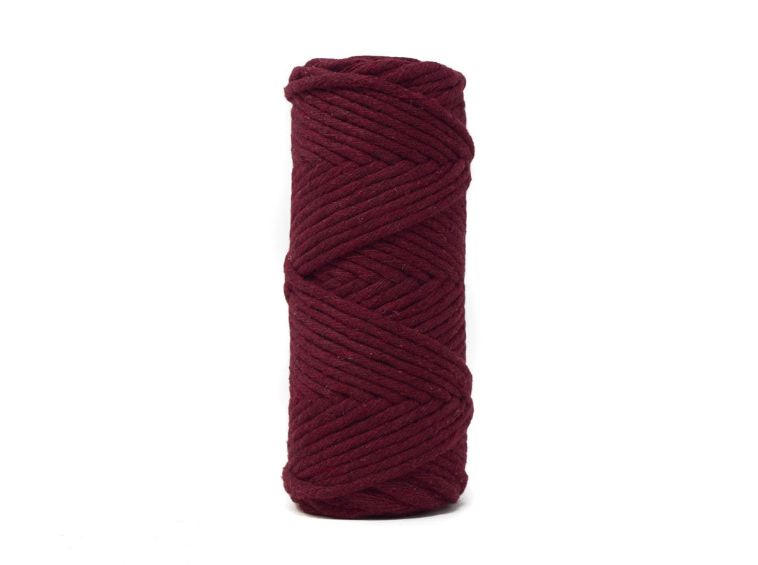 BASIC COTTON CORD ZERO WASTE 3 MM - 1 SINGLE STRAND -BURGUNDY COLOR