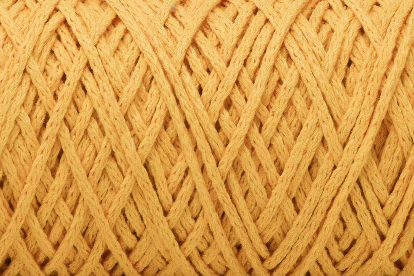 BRAIDED CORD 2 MM ZERO WASTE -  OCHER COLOR