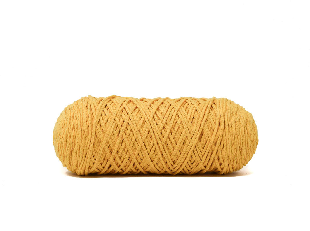 BRAIDED CORD 2 MM ZERO WASTE -  OCHER COLOR