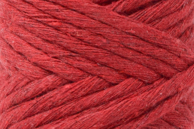 BASIC COTTON CORD ZERO WASTE 3 MM - 1 SINGLE STRAND - RED COLOR