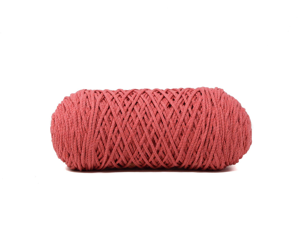 BRAIDED CORD 2 MM ZERO WASTE -  CANDY PINK COLOR