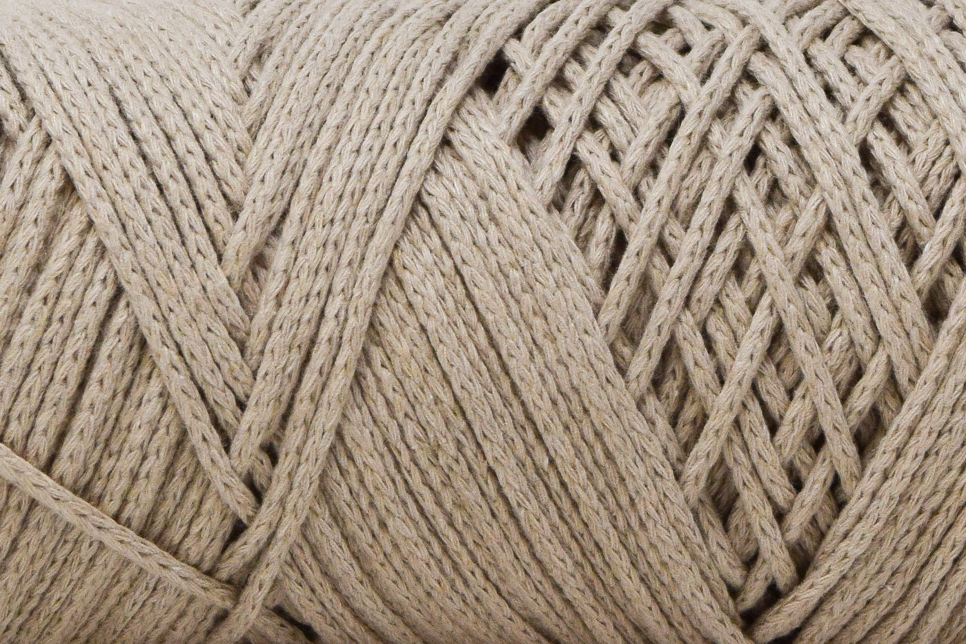 BRAIDED CORD 2 MM ZERO WASTE -  BEIGE COLOR
