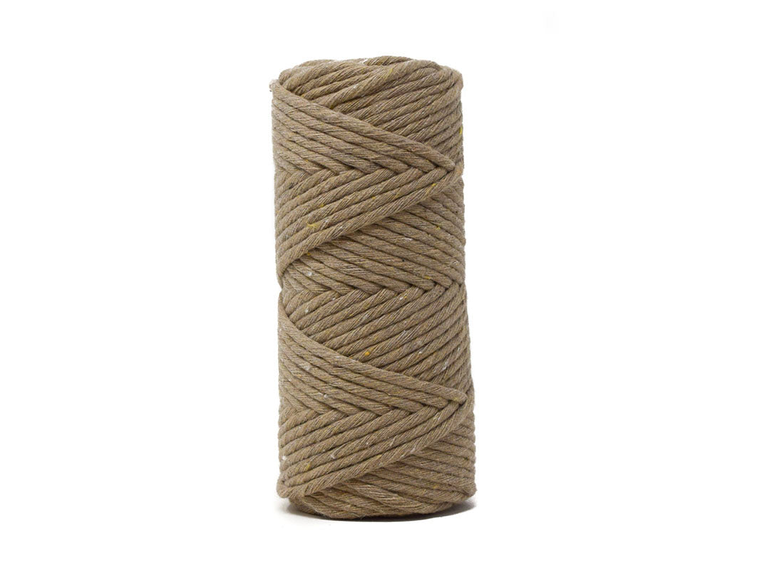 BASIC COTTON CORD ZERO WASTE 3 MM - 1 SINGLE STRAND - TAUPE COLOR