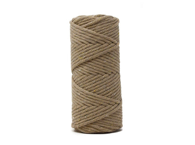 BASIC COTTON CORD ZERO WASTE 3 MM - 1 SINGLE STRAND - TAUPE COLOR