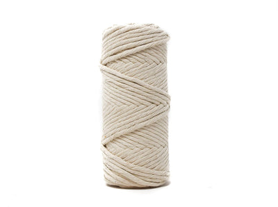 BASIC COTTON CORD ZERO WASTE 3 MM - 1 SINGLE STRAND - NATURAL COLOR