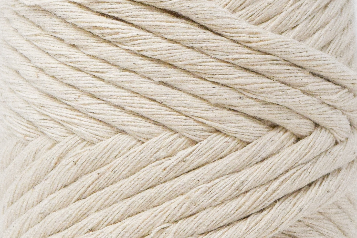 BASIC COTTON CORD ZERO WASTE 3 MM - 1 SINGLE STRAND - NATURAL COLOR