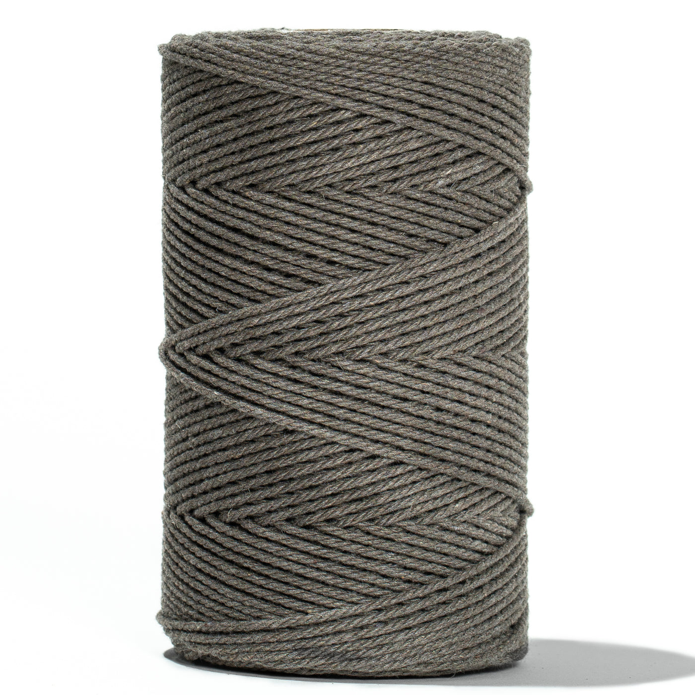 COTTON ROPE ZERO WASTE 2 MM - 3 PLY - DARK TAUPE COLOR