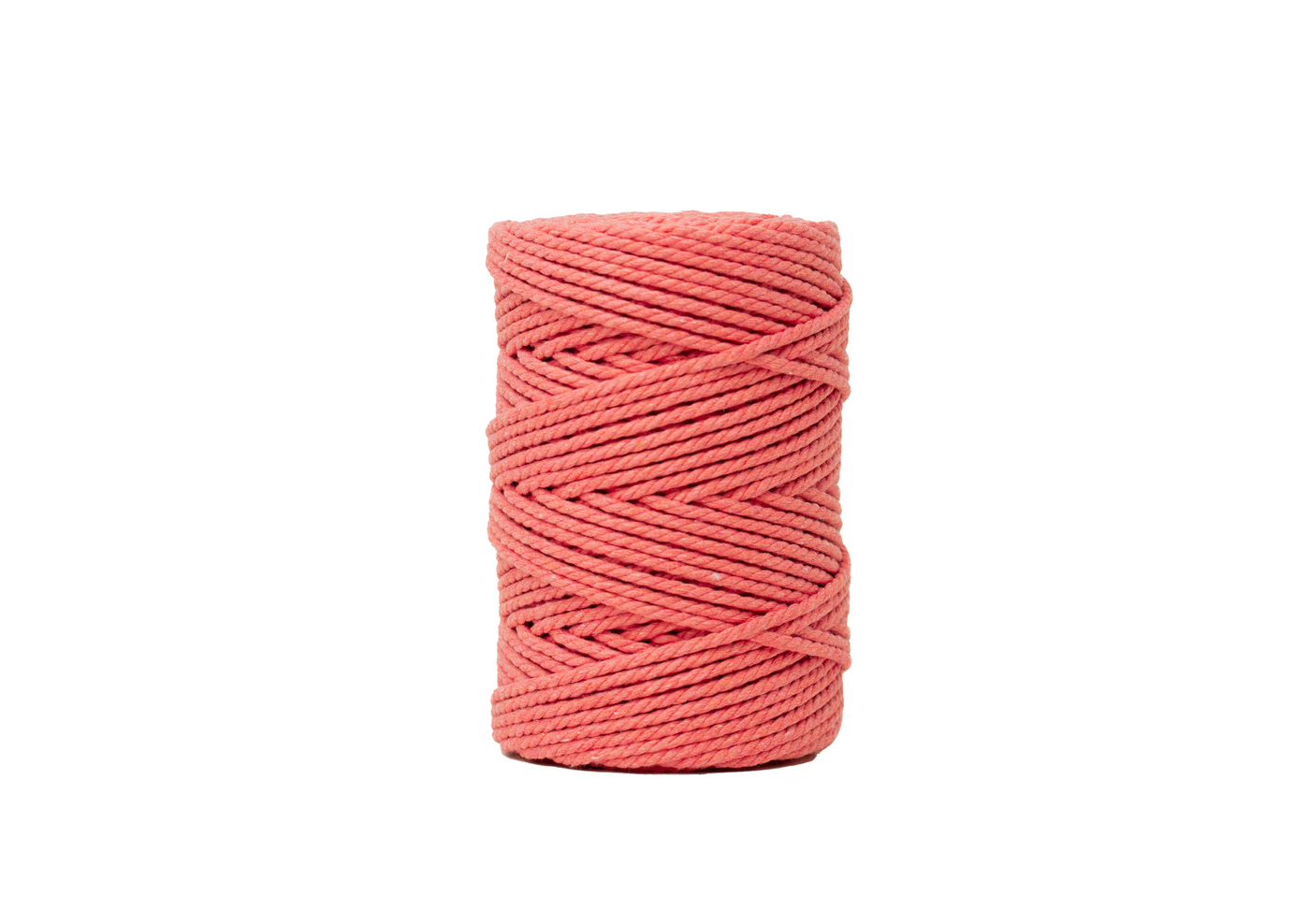 COTTON ROPE ZERO WASTE 3 MM - 3 PLY - CORAL COLOR