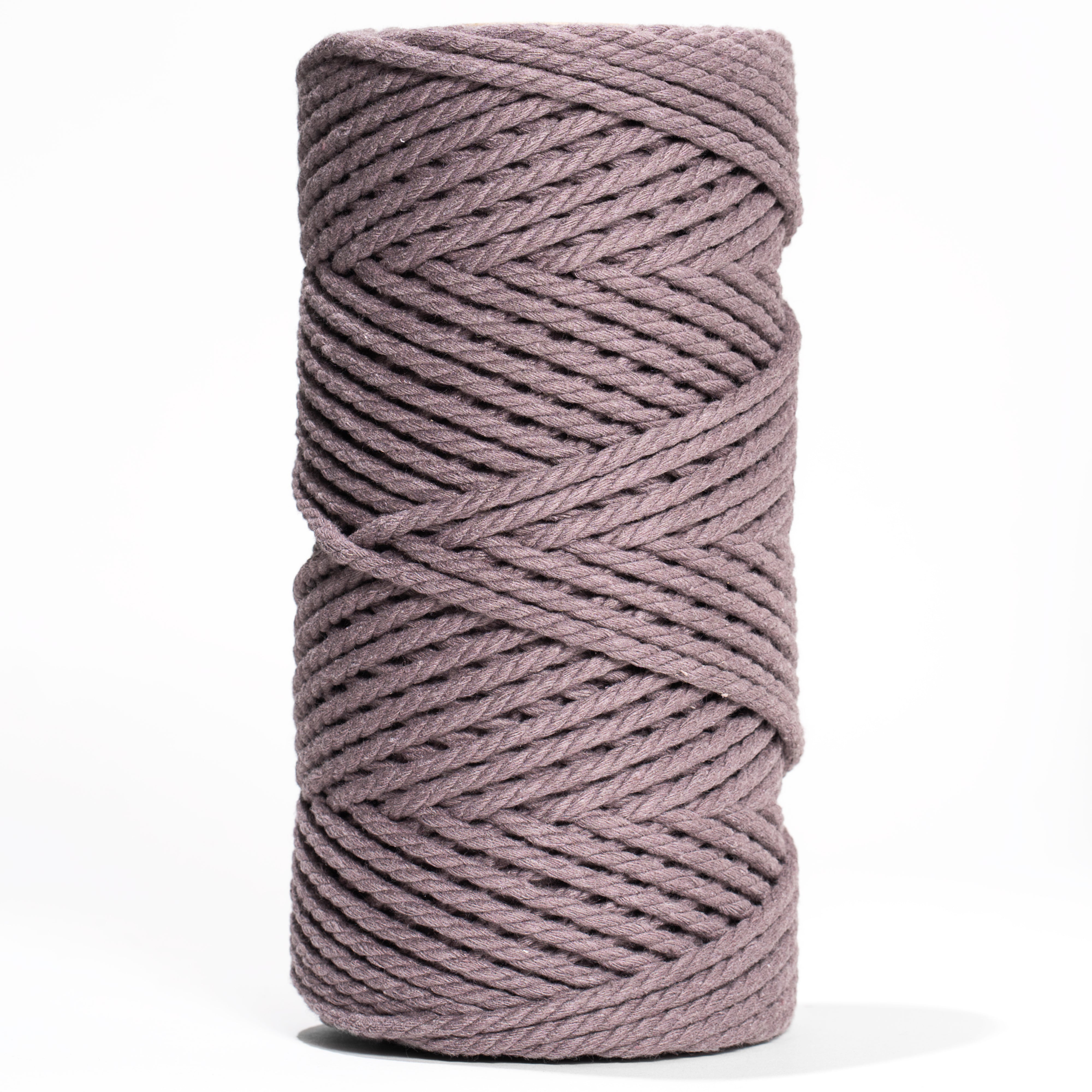 Lavander Rope MACRAME COTTON ROPE ZERO WASTE 3 MM - 3 PLY - DUSTY LAVENDER COLOR ...