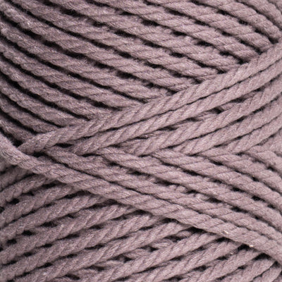 COTTON ROPE ZERO WASTE 3 MM - 3 PLY - DUSTY LAVENDER COLOR