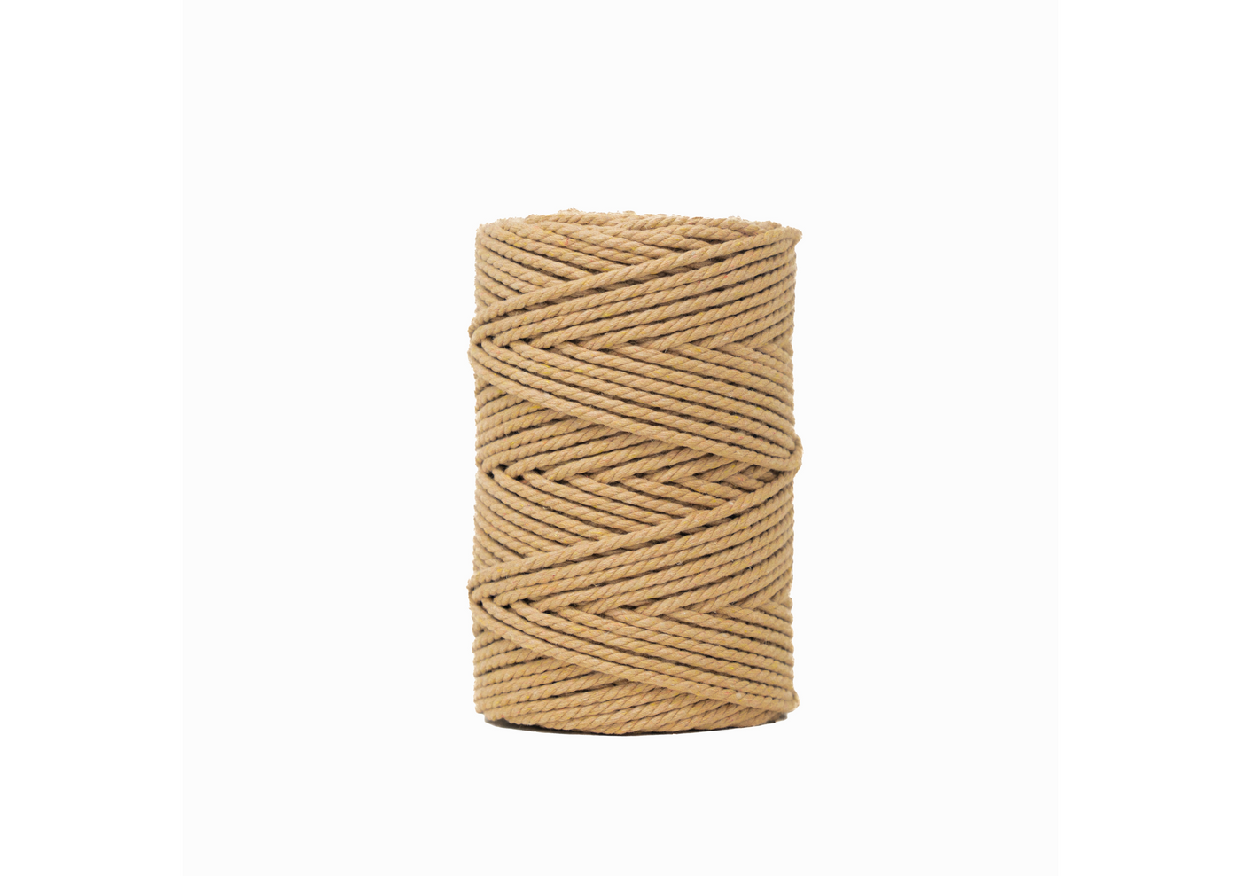 COTTON ROPE ZERO WASTE 3 MM - 3 PLY - TOAST COLOR