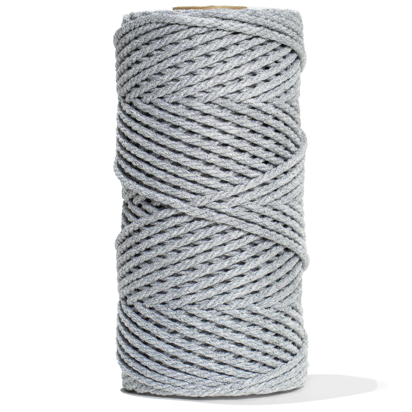 COTTON ROPE ZERO WASTE 3 MM - 3 PLY - HEATHER GRAY COLOR