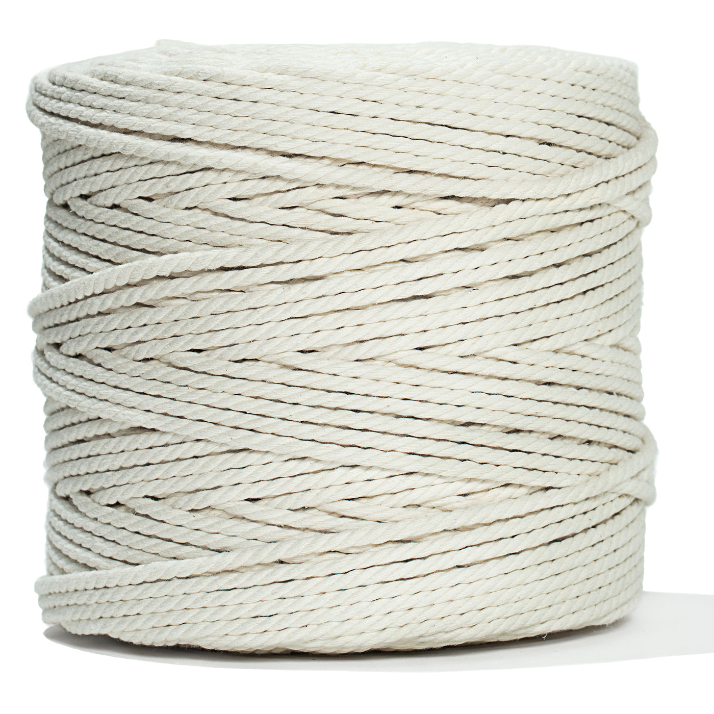 COTTON ROPE ZERO WASTE 4 MM - 3 PLY - NATURAL COLOR 820 ft