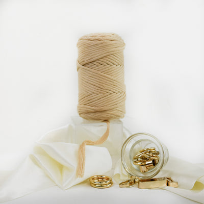 COTTON - VISCOSE ROLL 4 MM - CREAM COLOR | LIMITED EDITION