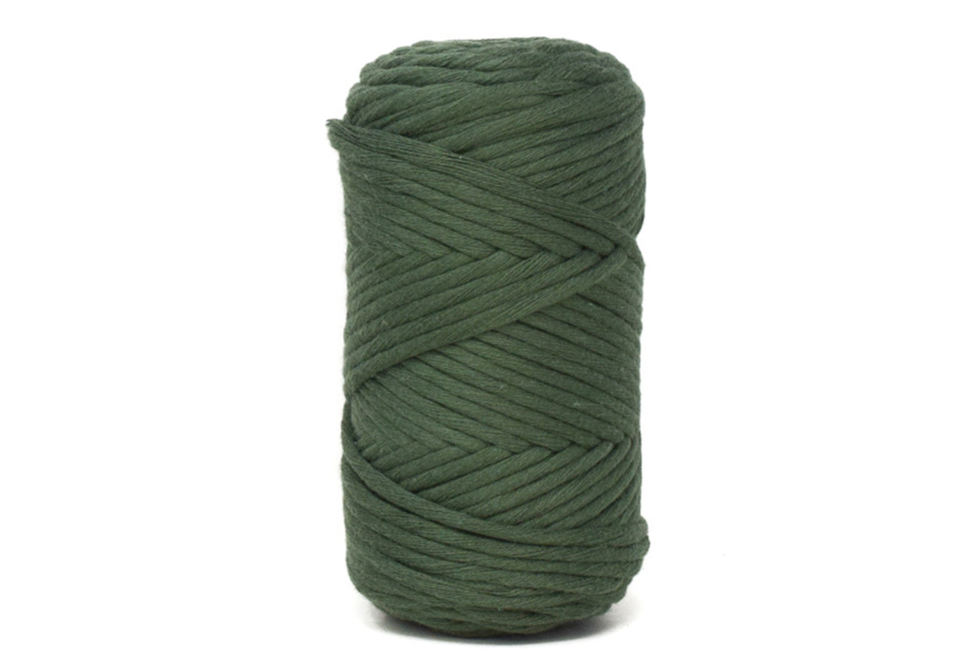 COTTON - VISCOSE ROLL 4 MM - OLIVE GREEN COLOR | LIMITED EDITION