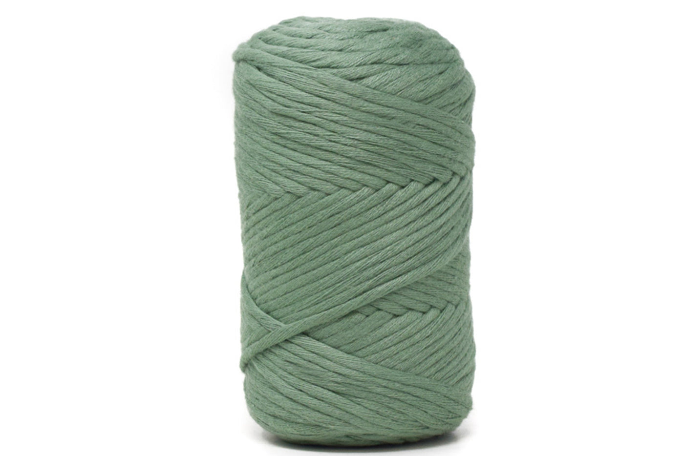 COTTON - VISCOSE ROLL 4 MM - DUSTY GREEN COLOR | LIMITED EDITION