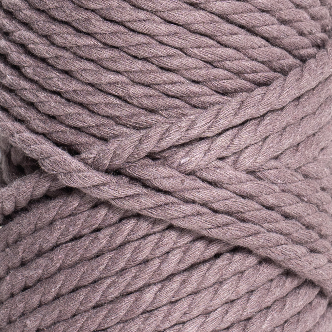 Lavander Rope MACRAME COTTON ROPE 5 MM - 3 PLY - DUSTY LAVENDER COLOR – Ganxxet