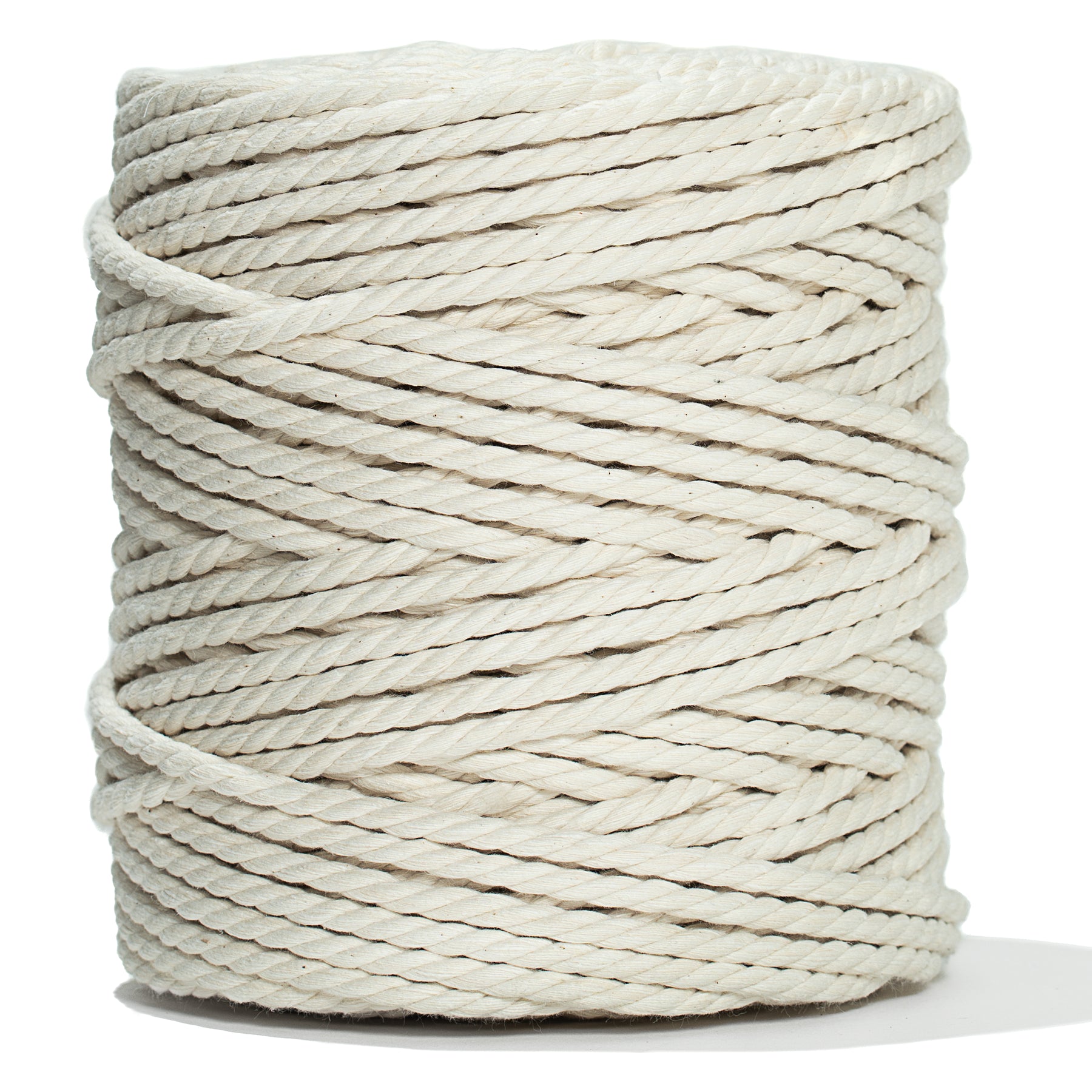 5.5 mm macrame cord 3-ply twisted 100% natural cotton rope for