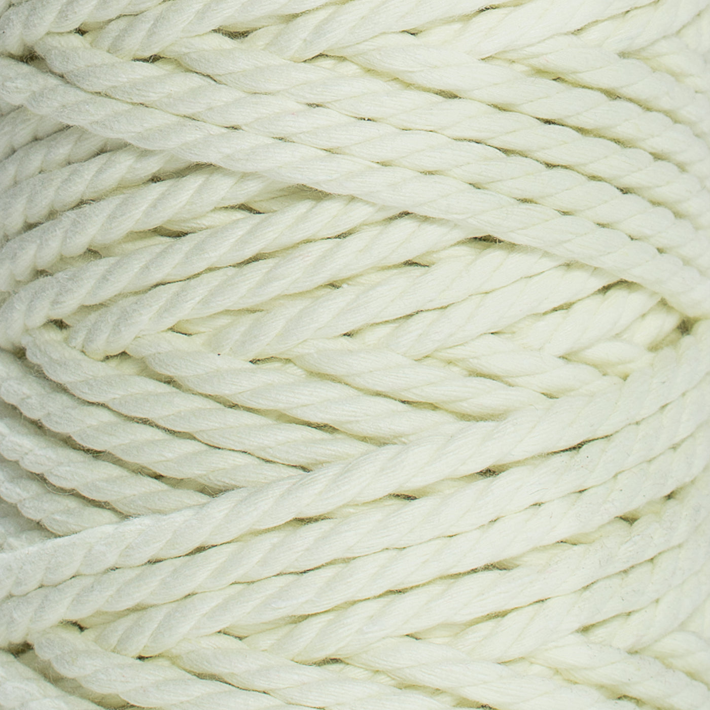 COTTON ROPE ZERO WASTE 5 MM - 3 PLY - ICE LEMON COLOR