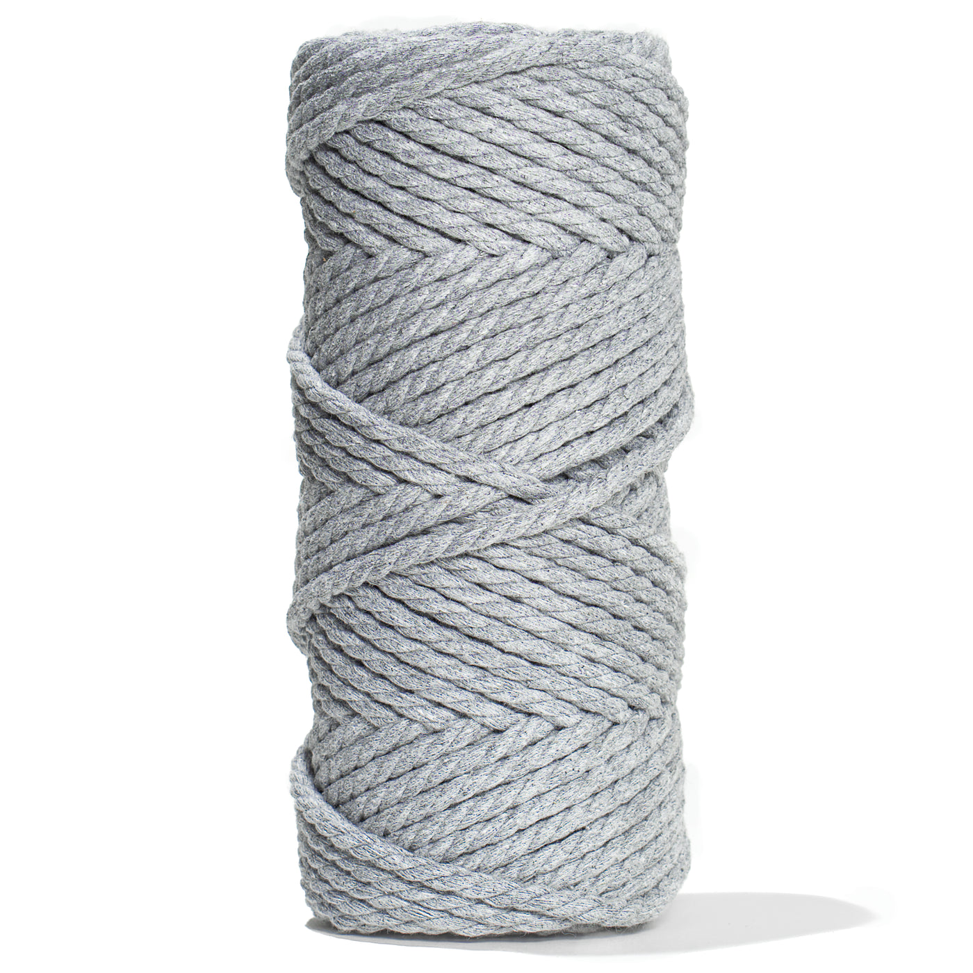 COTTON ROPE ZERO WASTE 5 MM - 3 PLY - HEATHER GRAY COLOR
