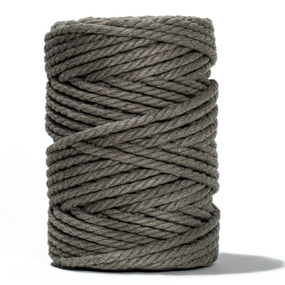 COTTON ROPE ZERO WASTE 5 MM - 3 PLY  - DARK TAUPE COLOR