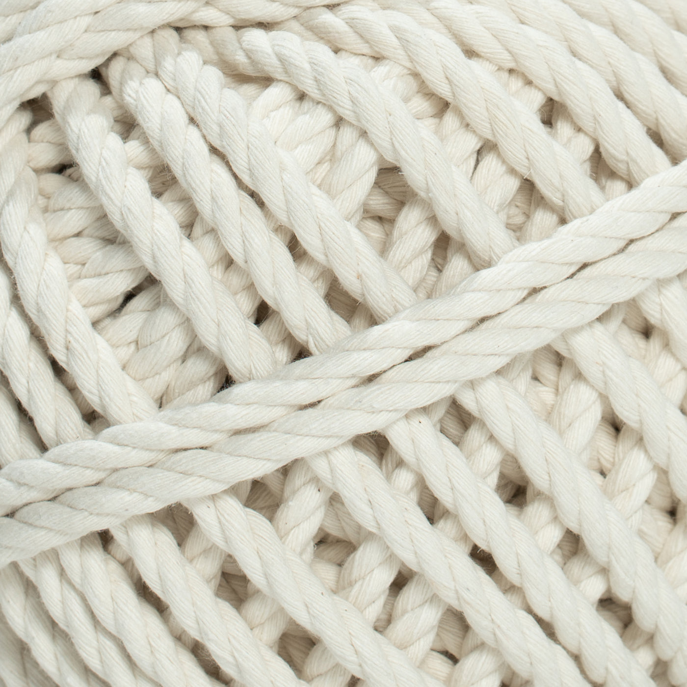 COTTON ROPE ZERO WASTE 7 MM - 3 PLY - NATURAL COLOR