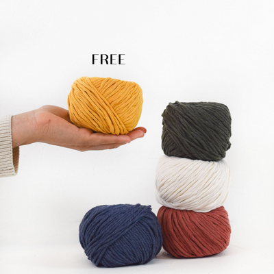 BUNDLE UP - GET 1 FREE // BUNDLE 5 BALLS of COTTON ZERO WASTE 3 MM # 7