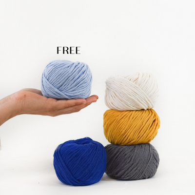 BUNDLE UP - GET 1 FREE // BUNDLE 5 BALLS of COTTON ZERO WASTE 3 MM # 8