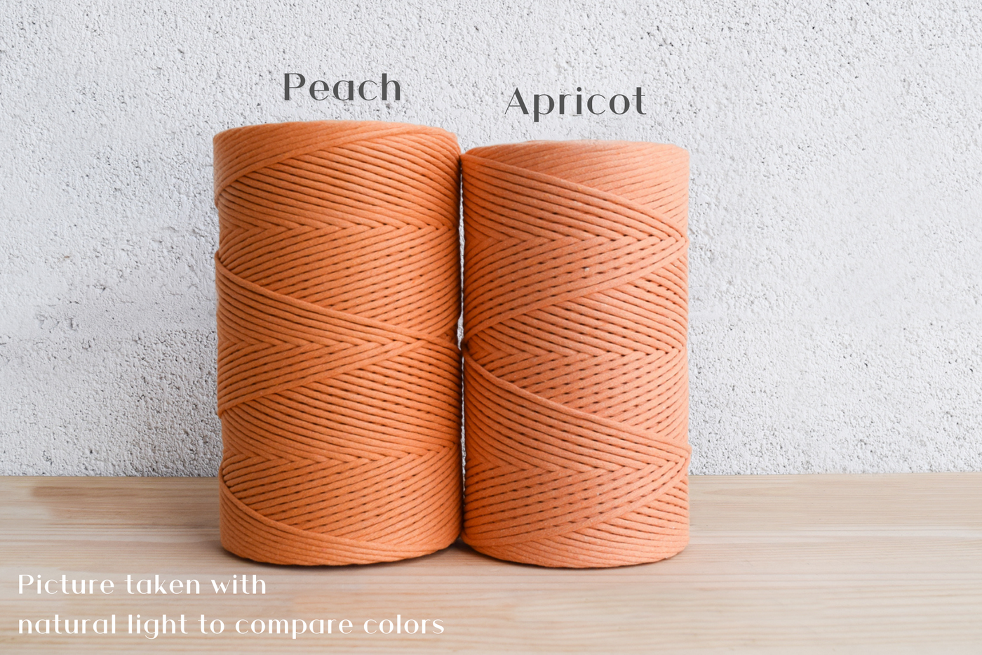 SOFT COTTON CORD ZERO WASTE 4 MM - 1 SINGLE STRAND - PEACH COLOR