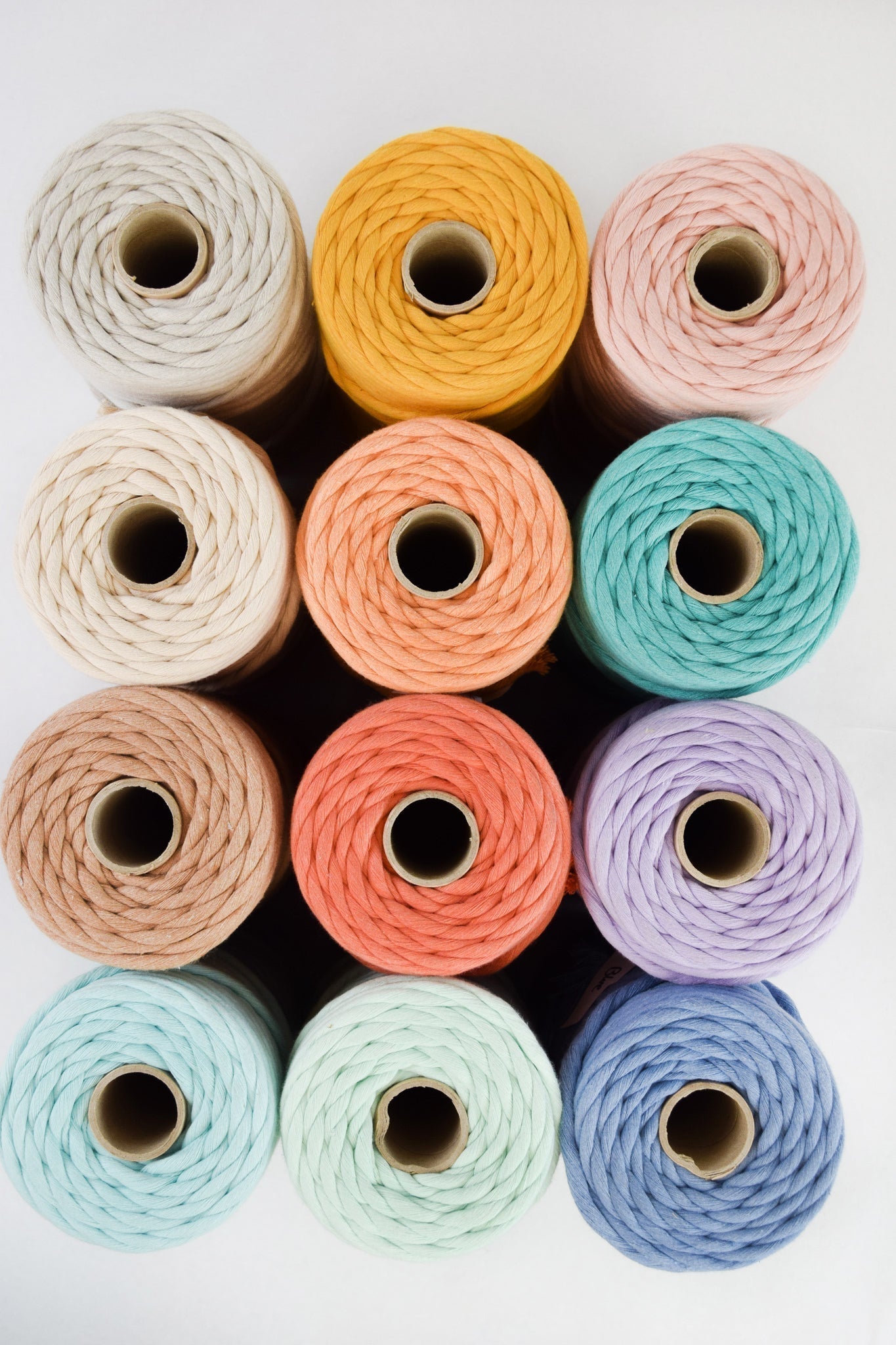 JUMBO SOFT COTTON CORD ZERO WASTE 8 MM - 1 SINGLE STRAND - FRUIT PUNCH COLOR