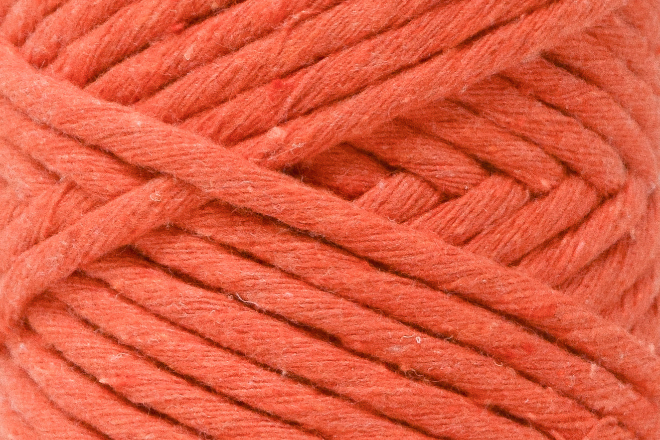 BASIC COTTON CORD ZERO WASTE 3 MM - 1 SINGLE STRAND -  ORANGE COLOR